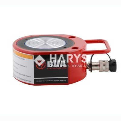 Cilindro Hidráulico Plano de Ultra Bajo Perfil BVA HF15006 150 Toneladas Carrera 0.63"