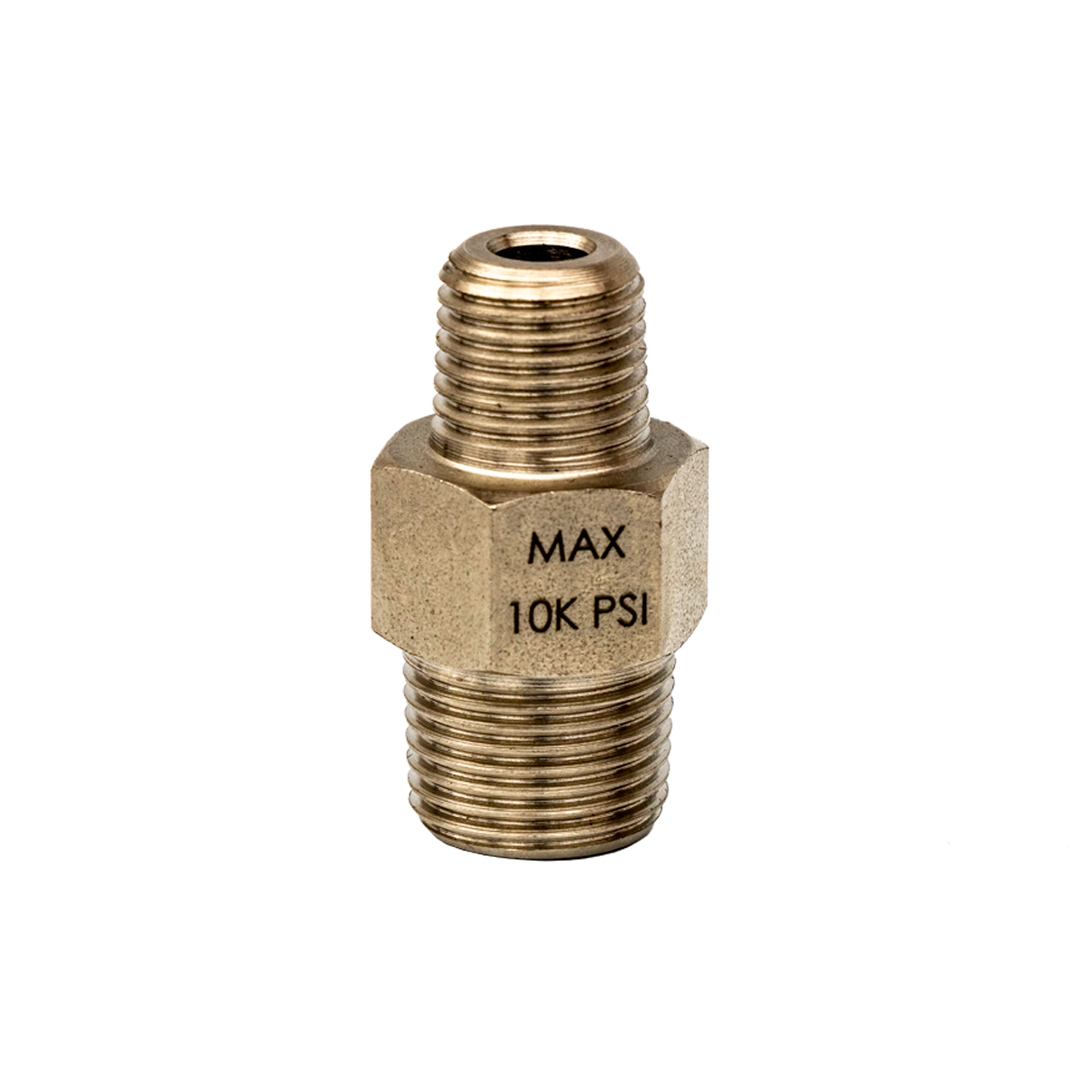 Nipple Hexagonal Hex 1/4"-18NPTF Macho - 3/8"-18NPTF Macho 10.000 PSI