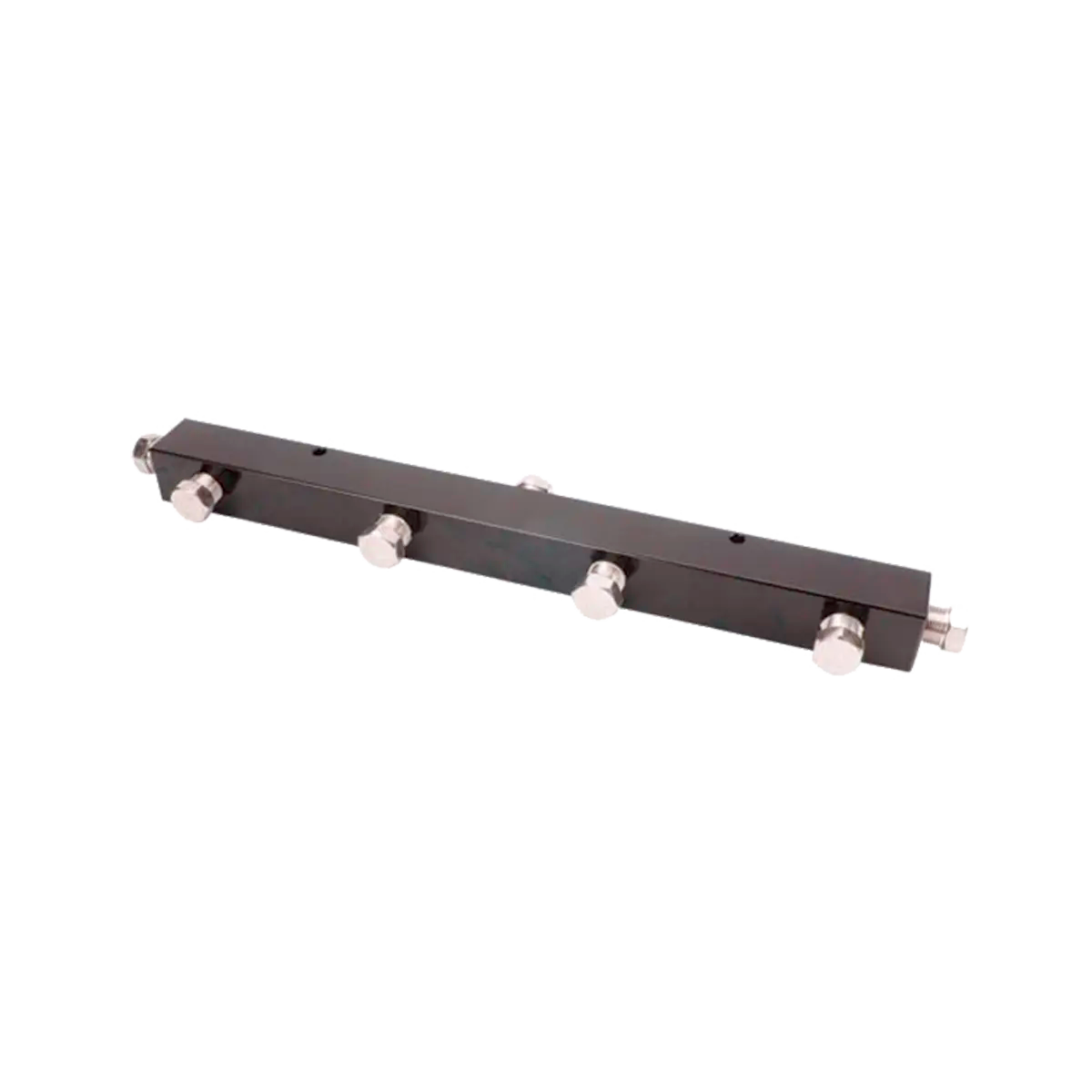 Manifold Hidráulico largo de 14 pulgadas de 7 puertos 3/8"-18NPTF Hembra Montaje 1/4"-20UNC