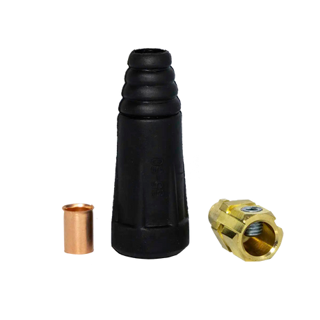 Repuesto conector socket macho 50-70  para cable de maquina de soldar. Repuesto compatible con soldadoras  lincoln electric, indura, kempy y otras soldadoras de 300AMP-400 AMP